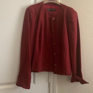 Adrianne Vittadini collection blazer and skirt red color made in Slovakia
